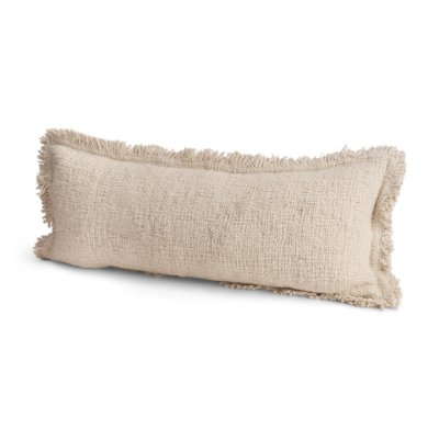 71542 - Kambal 14x36 Light Beige Cotton Decorative Pillow Cover