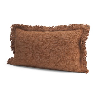 71552 - Kambal 14x26 Mahogany Cotton Decorative Pillow Cover