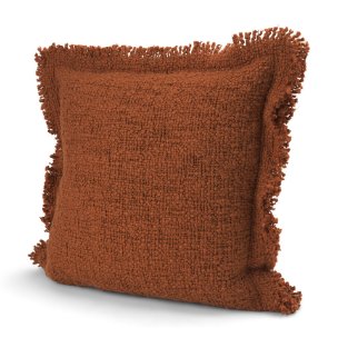 Kambal 20x20 Copper Rust Cotton Decorative Pillow Cover