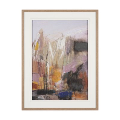 16271 - Abstract Autumn 3 by Mercana Studio Hand-Embellished Textured Framed Artwork Matted under Glass
