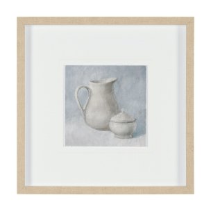 Studies in White and Ash: Study I by Mercana Studio Textured Framed Artwork Matted under Glass