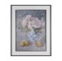 16306 - Dynasty Bloom I by Mercana Studio Hand-Embellished Textured Framed Artwork Matted under Glass
