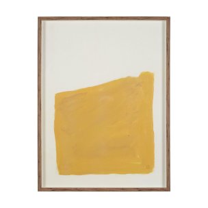 Ochre Horizon by Mercana Studio Textured Framed Artwork Matted under Glass
