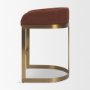 71262 - Hollyfield II Rhine 300 Fabric Seat Gold Metal Base Counter Stool