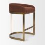 71262 - Hollyfield II Rhine 300 Fabric Seat Gold Metal Base Counter Stool