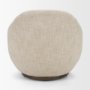 71502-AB - Hudson Oatmeal Fabric Upholstered Swivel Chair