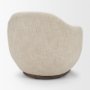 71502-AB - Hudson Oatmeal Fabric Upholstered Swivel Chair
