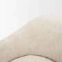 71502-AB - Hudson Oatmeal Fabric Upholstered Swivel Chair