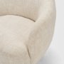71502-AB - Hudson Oatmeal Fabric Upholstered Swivel Chair