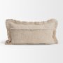 71540 - Kambal 14x26 Light Beige Cotton Decorative Pillow Cover