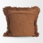 71551 - Kambal 20x20 Mahogany Cotton Decorative Pillow Cover