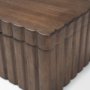 71606 - Strata Fluted Walnut Wood Decorative Box Set