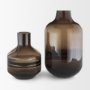 71617 - Aurel Tall Brown Glass Vase