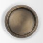 71655 - Pelar Large Antiqued Brass Stacked Pillar Candle Holder