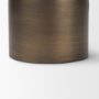 71656 - Pelar Small Antiqued Brass Stacked Pillar Candle Holder