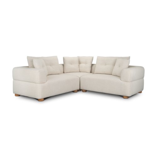 718222-G - Warner Channel 3 Piece Sofa Set w/S Corner Piece w/Back Cushions