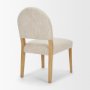 71724 - Martie Oatmeal Fabric w/ Light Brown Wood Legs Dining Chair