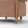 71730 - Margaux Sienna Fabric Open Back Barrel Accent Chair