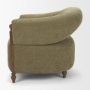 71731 - Margaux Olive Fabric Open Back Barrel Accent Chair