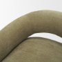 71731 - Margaux Olive Fabric Open Back Barrel Accent Chair