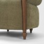 71731 - Margaux Olive Fabric Open Back Barrel Accent Chair