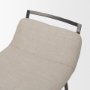 71760 - Kavalan 33.5" Total Height Sand Upholstered Seat Gray Metal Frame Counter Stool