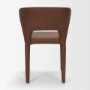 71763 - Marek Nutmeg Leather Open Wingback Dining Chair