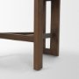 71770 - Tribeca Curve Open Back Mocha Fabric Tripod Frame Counter Stool