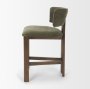 71776 - Soho Curved Open Back Moss 008 Olive Tripod Frame Counter Stool
