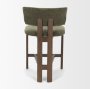 71776 - Soho Curved Open Back Moss 008 Olive Tripod Frame Counter Stool