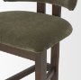 71776 - Soho Curved Open Back Moss 008 Olive Tripod Frame Counter Stool