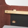 71739-ABC - Solene Upholstered King Bed w/ Footbed | Curved Headboard | Burgundy Fabric