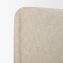 71740-ABC - Solene Upholstered King Bed w/ Footbed | Curved Headboard | Oatmeal Fabric