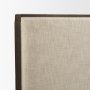 71741-ABC - Holden Upholstered King Bed | Shelter Headboard | Oatmeal Fabric Fabric