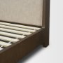 71741-ABC - Holden Upholstered King Bed | Shelter Headboard | Oatmeal Fabric Fabric