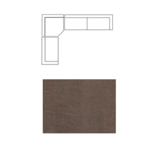 Warner Channel 3 Piece Sofa Set w/Corner Piece