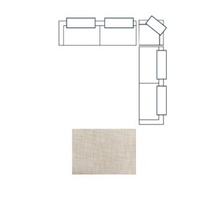 Warner Frame 3 Piece Sofa Set w/S Corner Piece w/Back Cushions