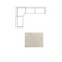718231-D - Warner Channel 3 Piece Sofa Set w/Corner Piece