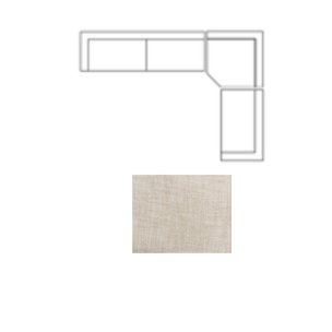Warner Frame 3 Piece Sofa Set w/Corner Piece