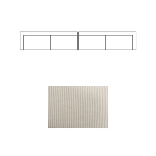 718221-B - Warner Stripe 2 Piece Long Sofa Set