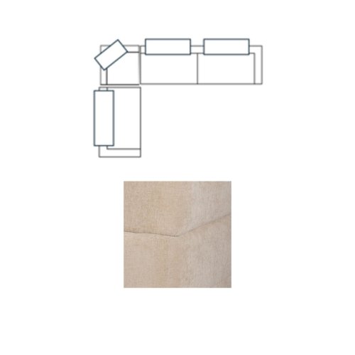 718212-H - Warner Quilt 3 Piece Sofa Set w/S Corner Piece w/Back Cushions