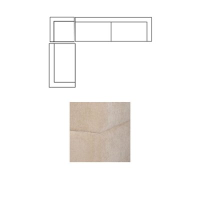 718211-H - Warner Quilt 3 Piece Sofa Set w/S Corner Piece