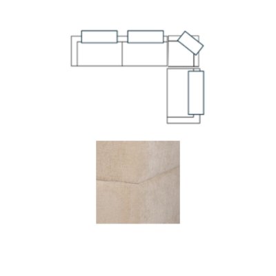 718212-I - Warner Quilt 3 Piece Sofa Set w/S Corner Piece w/Back Cushions