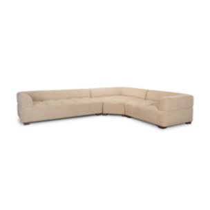 Warner Quilt 3 Piece Sofa Set w/Corner Piece