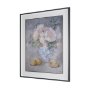 16306 - Dynasty Bloom I by Mercana Studio Hand-Embellished Textured Framed Artwork Matted under Glass