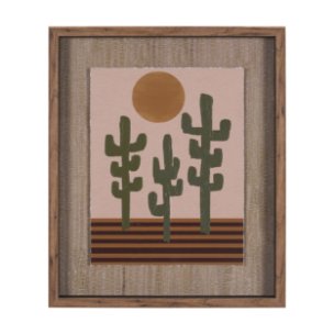 Southwestern Landscape No.3 by The Miuus Studio Textured Framed Artwork Matted under Glass