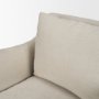 71779 - Ellington Slipcovered Slope Arm Accent Chair | 3 Seater | Cream Fabric