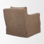 71780 - Ellington Slipcovered Slope Arm Accent Chair | 3 Seater | Stonewashed Latte Fabric