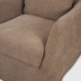 71780 - Ellington Slipcovered Slope Arm Accent Chair | 3 Seater | Stonewashed Latte Fabric