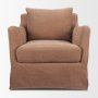 71781 - Ellington Slipcovered Slope Arm Accent Chair | 3 Seater | Sienna Fabric